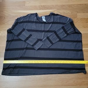 Oversized lunn striped top